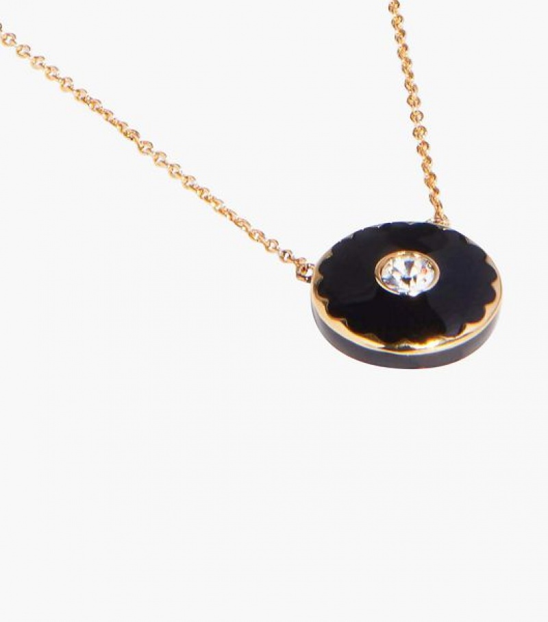 Black / Gold Marc Jacobs The Medallion Women's Pendants | 17038XKQR