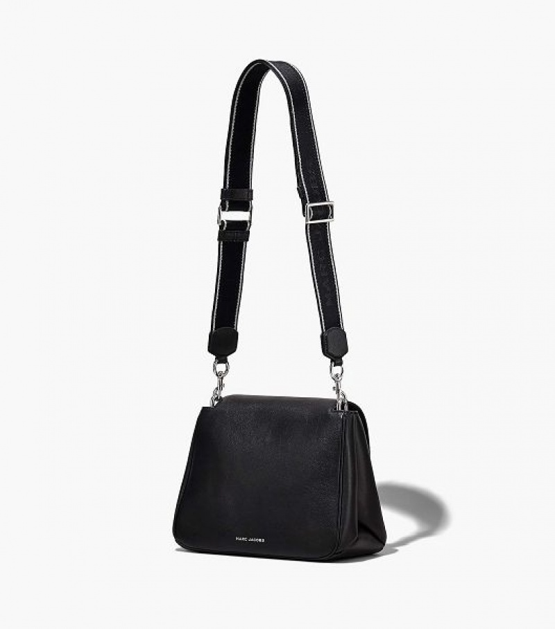 Black / Silver Marc Jacobs The J Marc Chain Women's Satchel Bags | 27086NOCX