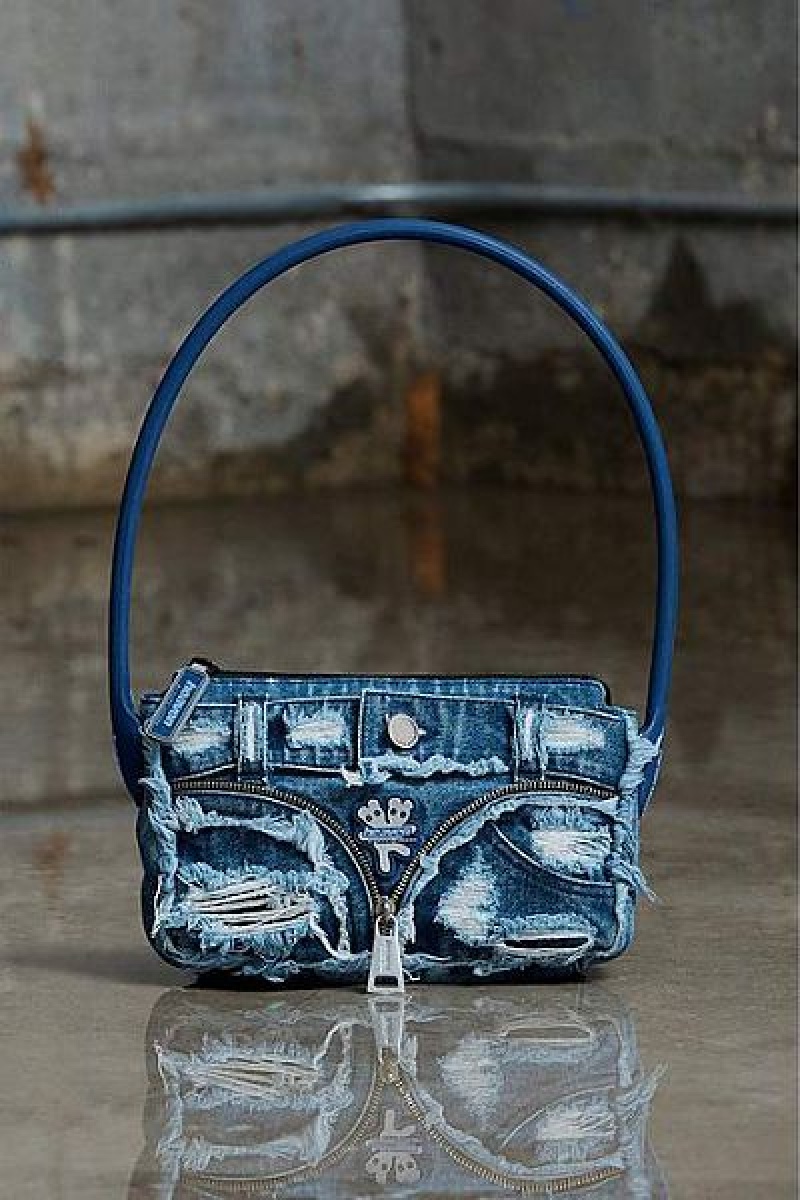 Blue Marc Jacobs Denim Heaven Shoulder Bags | 87392BMVN