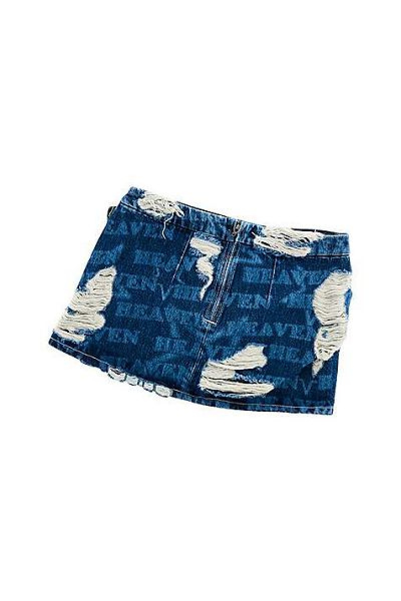 Blue Marc Jacobs Frayed Heaven Skirts | 84935XTAD