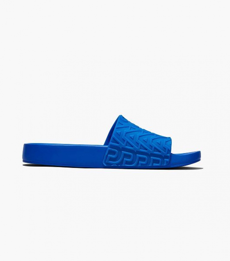 Blue Marc Jacobs Melissa x Marc Jacobs Women's Slides | 48576WDZY