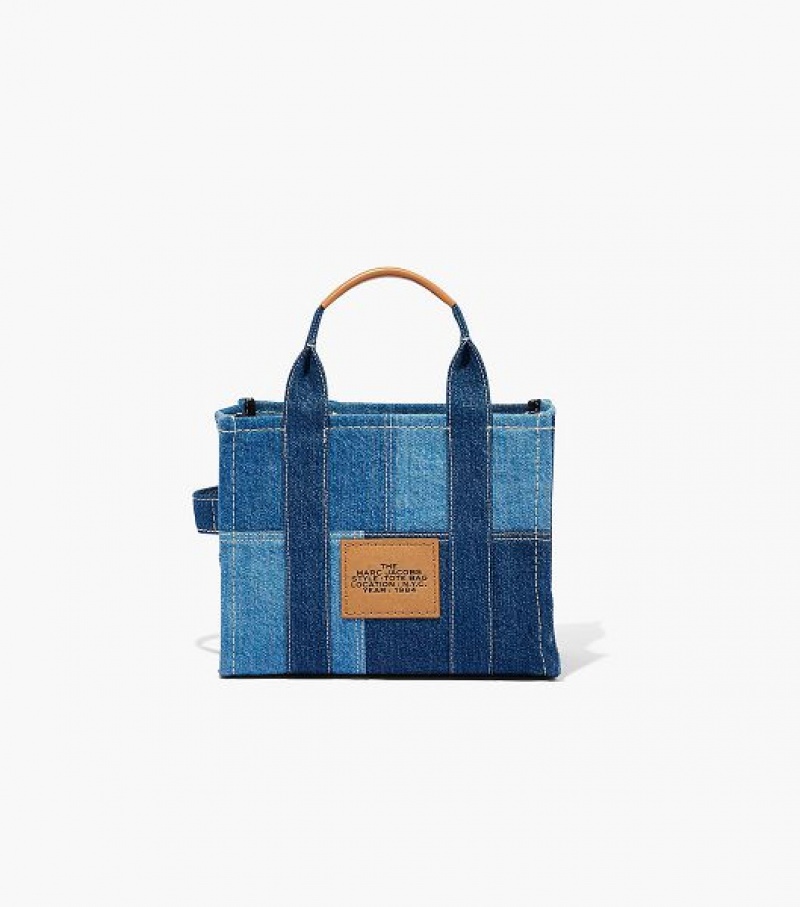 Blue Marc Jacobs The Denim Small Women's Tote Bags | 68715BGZN