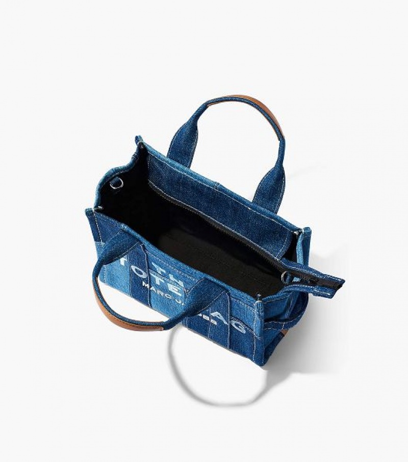 Blue Marc Jacobs The Denim Small Women's Tote Bags | 68715BGZN