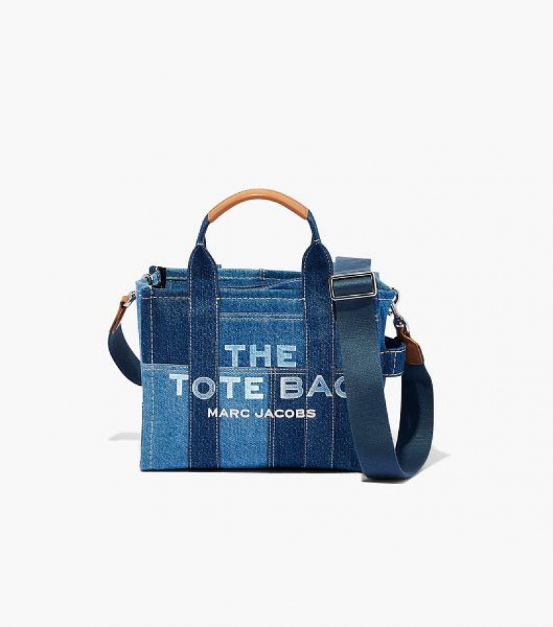 Blue Marc Jacobs The Denim Small Women\'s Tote Bags | 68715BGZN