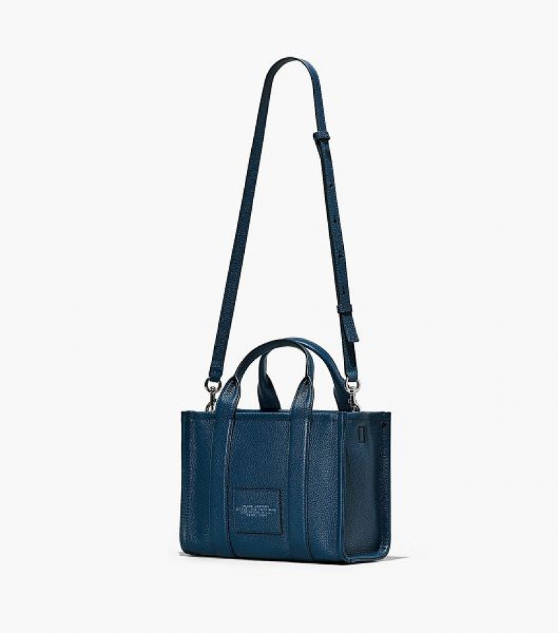 Blue Marc Jacobs The Leather Small Women's Tote Bags | 23076ENTI