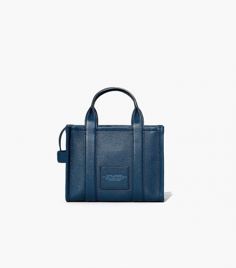 Blue Marc Jacobs The Leather Small Women's Tote Bags | 23076ENTI