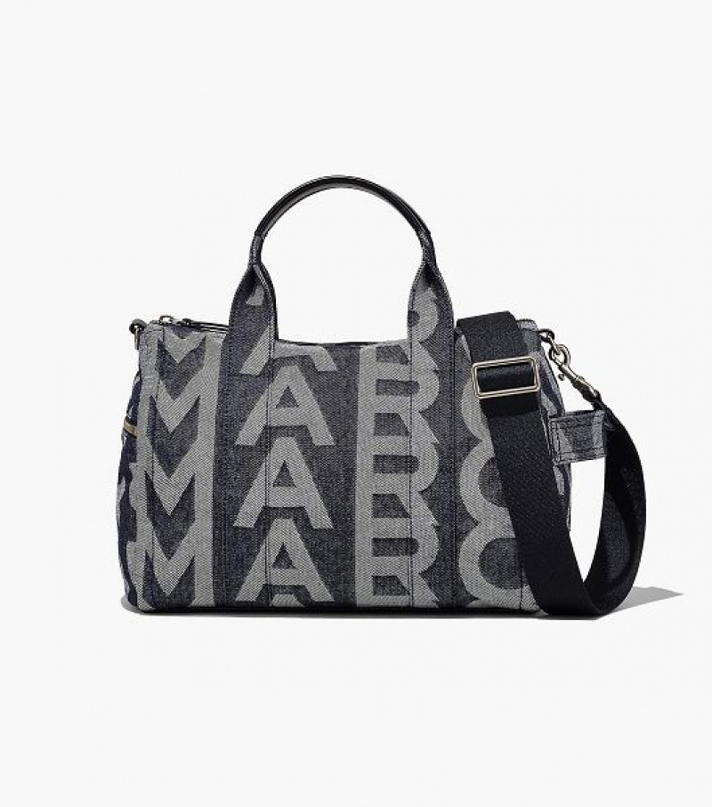 Blue Marc Jacobs The Monogram Medium Denim Women\'s Duffle Bags | 03748KDTY