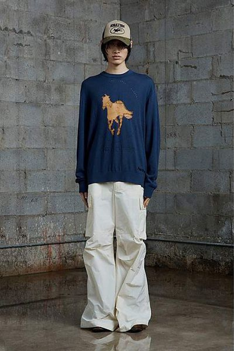 Blue Marc Jacobs White Pony Heaven Sweaters | 41096CUOF