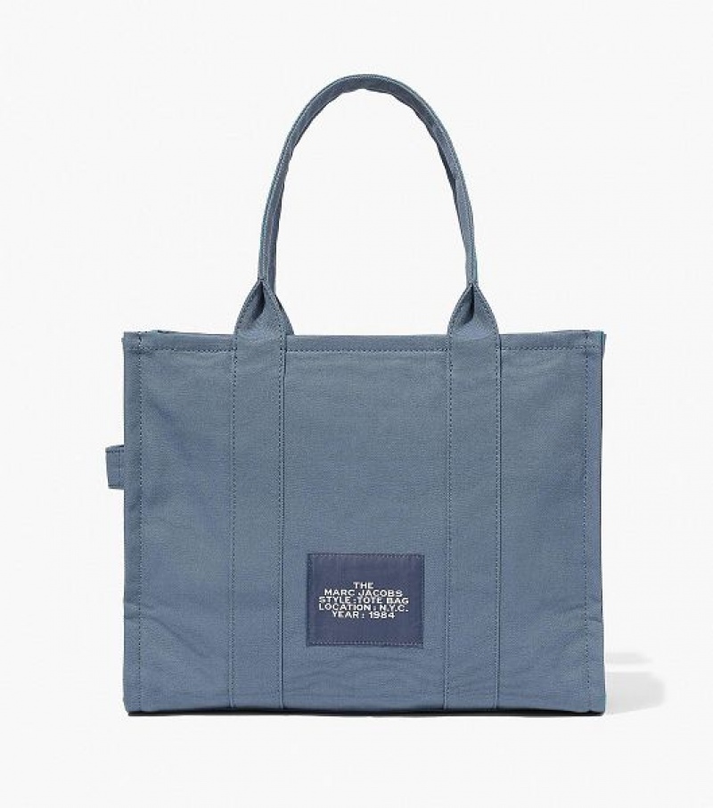 Blue / Grey Marc Jacobs The Large Women's Tote Bags | 27465ZWGI