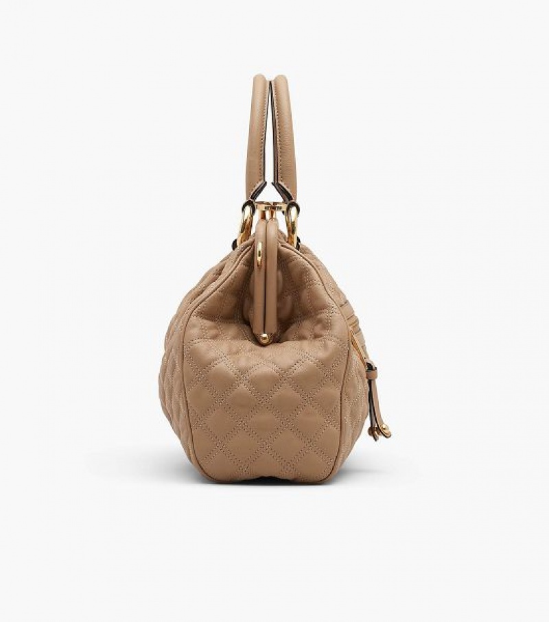 Brown Marc Jacobs Re-Edition Quilted Leather Women's Shoulder Bags | 89605UNIF