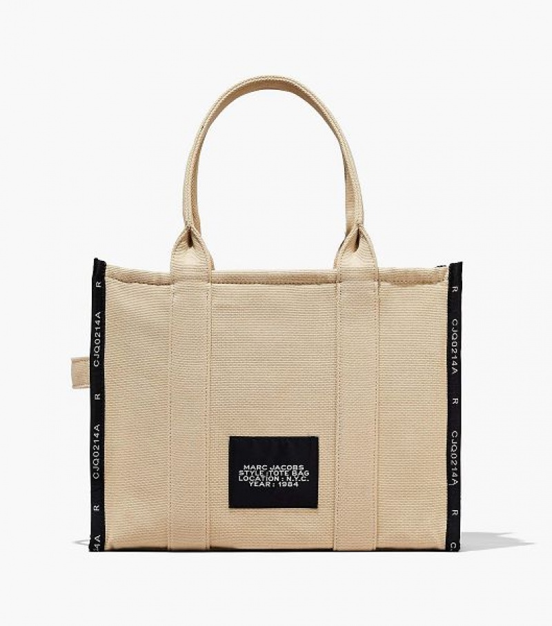 Brown Marc Jacobs The Jacquard Large Women's Tote Bags | 43768BDTI