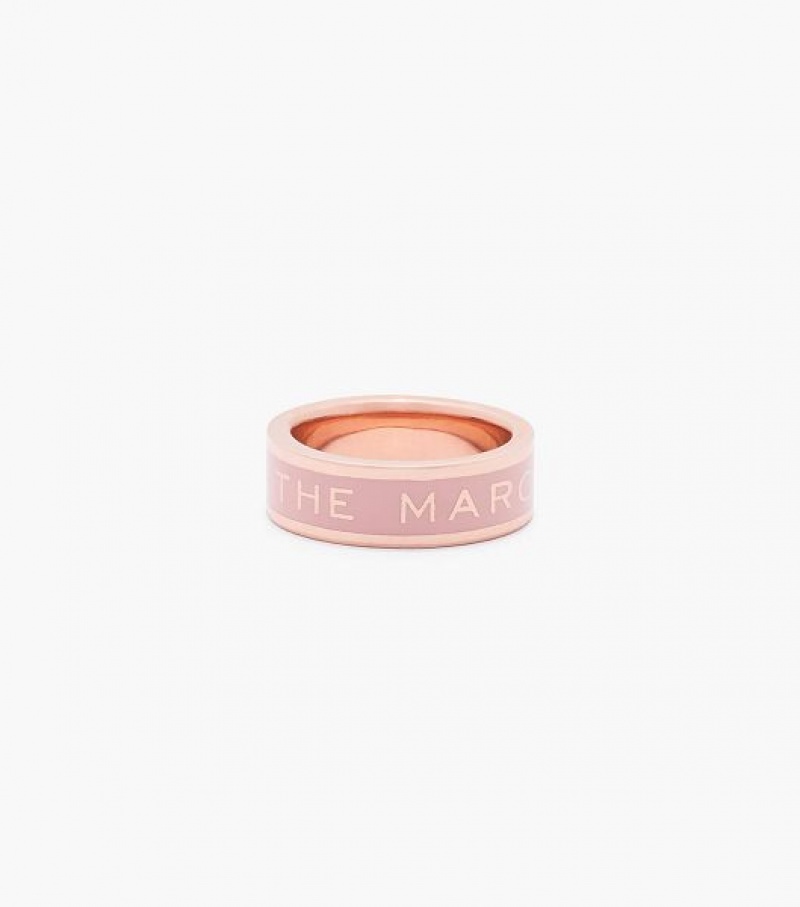 Brown / Rose Gold Marc Jacobs The Medallion Women\'s Ring | 97530IKXH