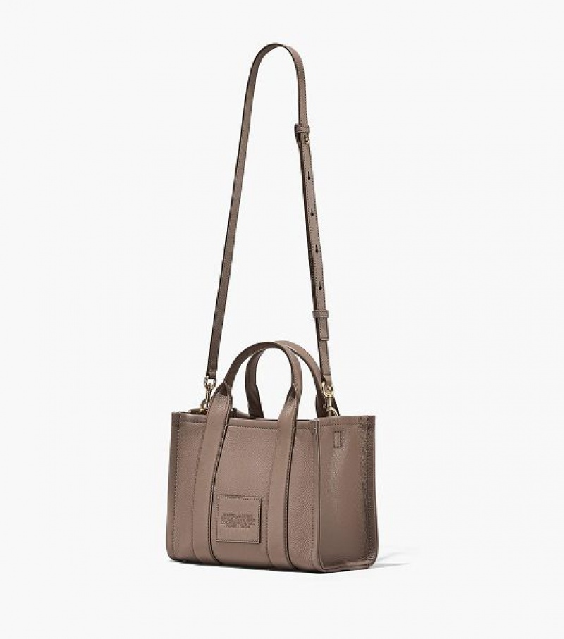 Cement Marc Jacobs The Leather Medium Women's Tote Bags | 68024CAOJ