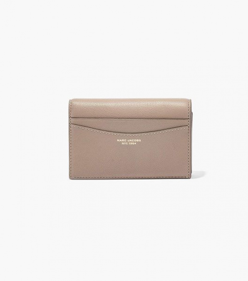 Cement Marc Jacobs The Slim 84 Bifold Women\'s Wallets | 32780QAOM