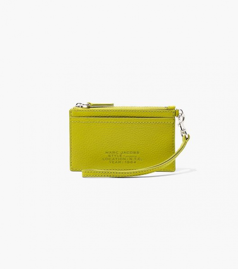 Citronelle Marc Jacobs The Leather Top Zip Wristlet Women\'s Wallets | 73489VNZD