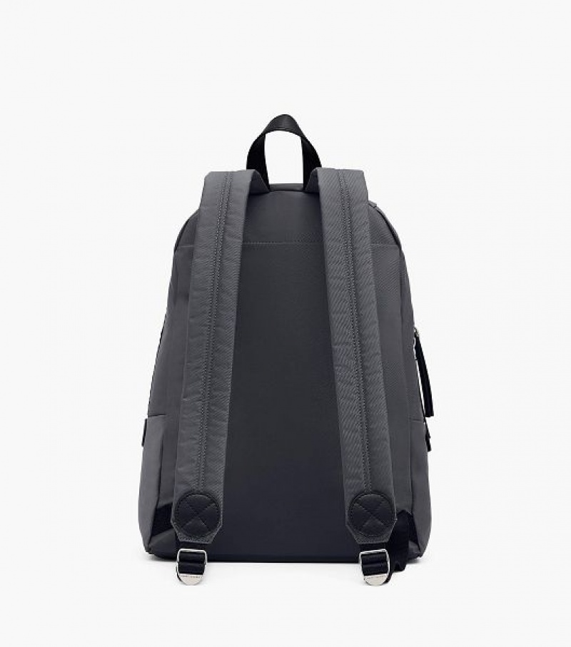 Dark Grey Marc Jacobs The Biker Nylon Large Women's Backpack | 92807GKJS