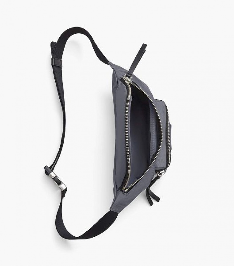 Dark Grey Marc Jacobs The Biker Nylon Women's Belt Bags | 29865PYJZ