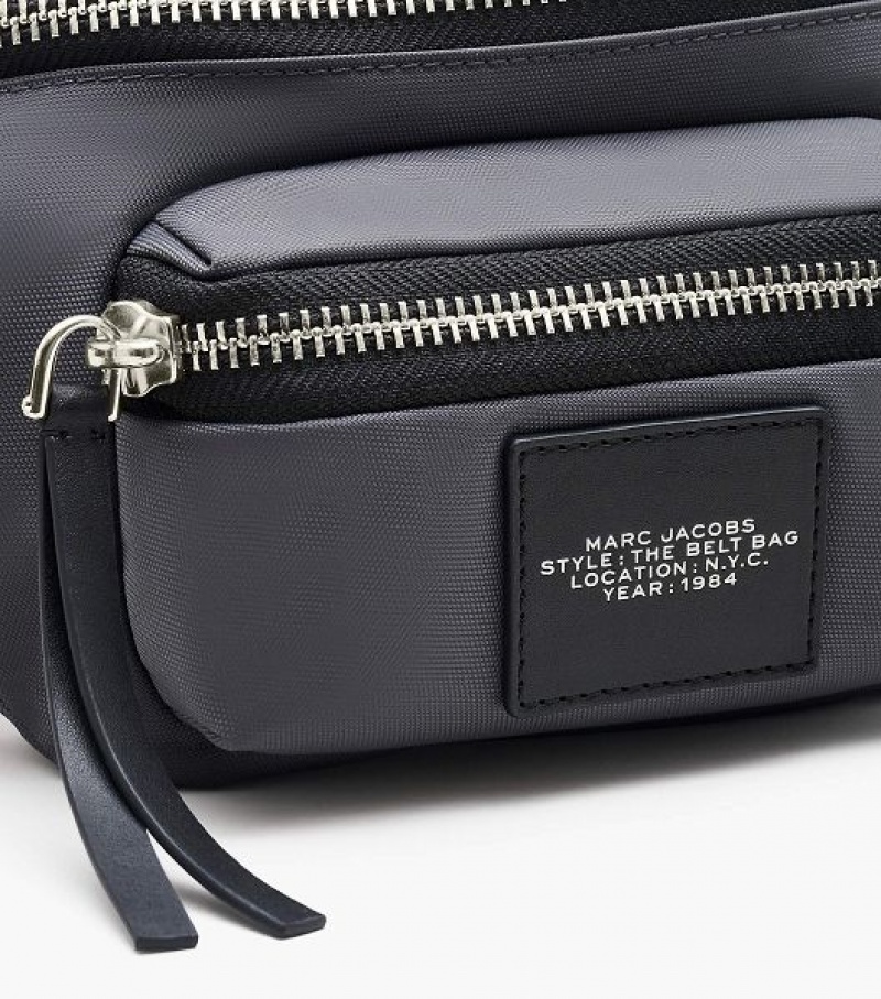 Dark Grey Marc Jacobs The Biker Nylon Women's Belt Bags | 29865PYJZ