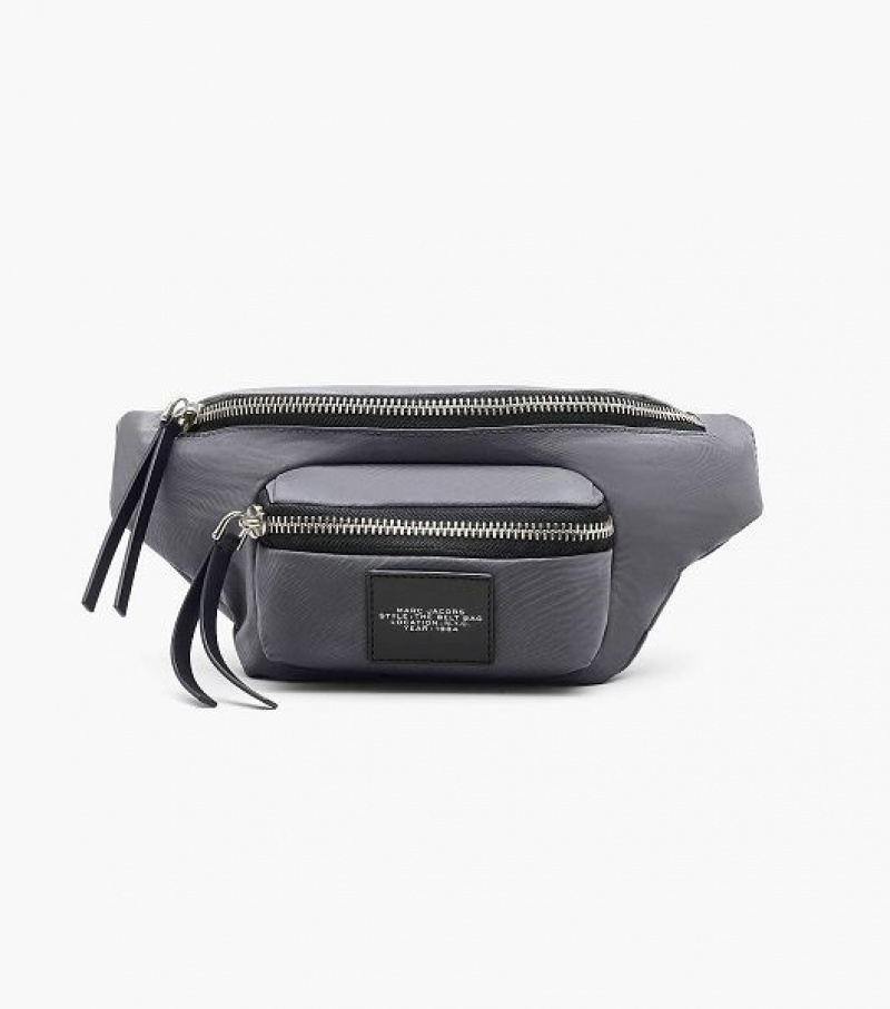 Dark Grey Marc Jacobs The Biker Nylon Women\'s Belt Bags | 29865PYJZ