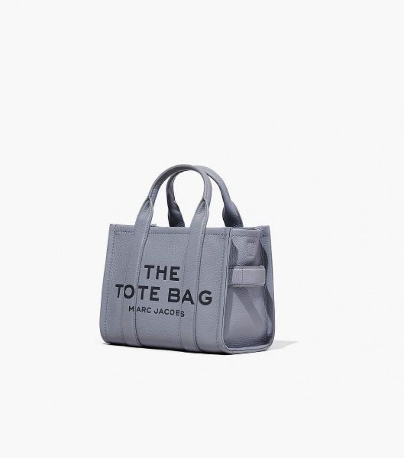 Grey Marc Jacobs The Leather Small Women's Tote Bags | 54872VFNW