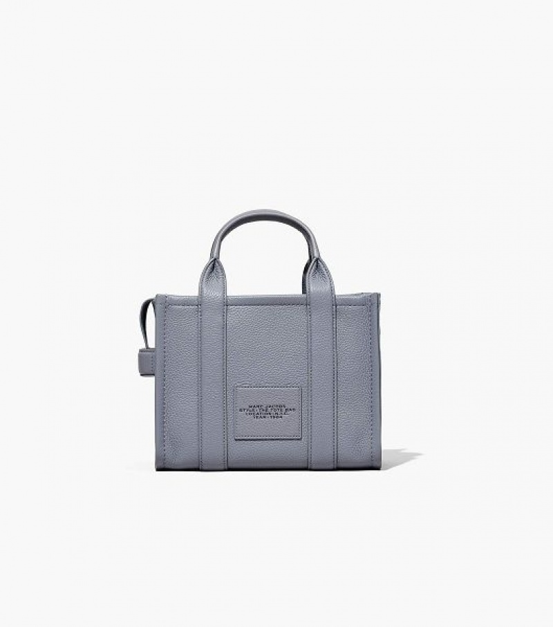 Grey Marc Jacobs The Leather Small Women's Tote Bags | 54872VFNW