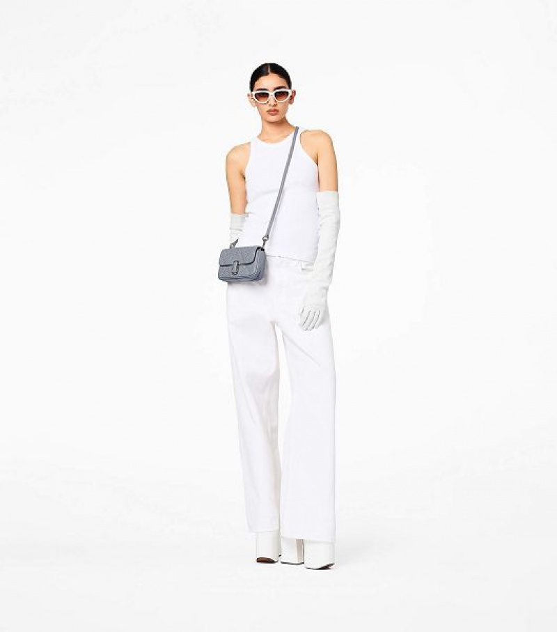 Grey Marc Jacobs The Quilted Leather J Marc Women's Mini Bags | 20185YEMP