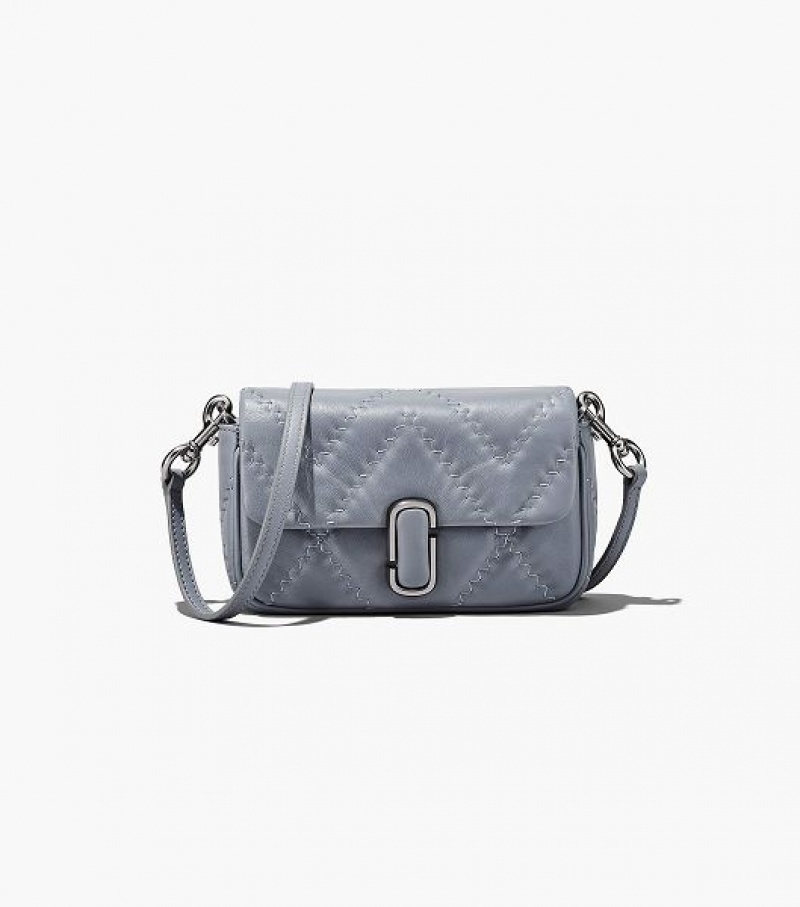 Grey Marc Jacobs The Quilted Leather J Marc Women's Mini Bags | 20185YEMP