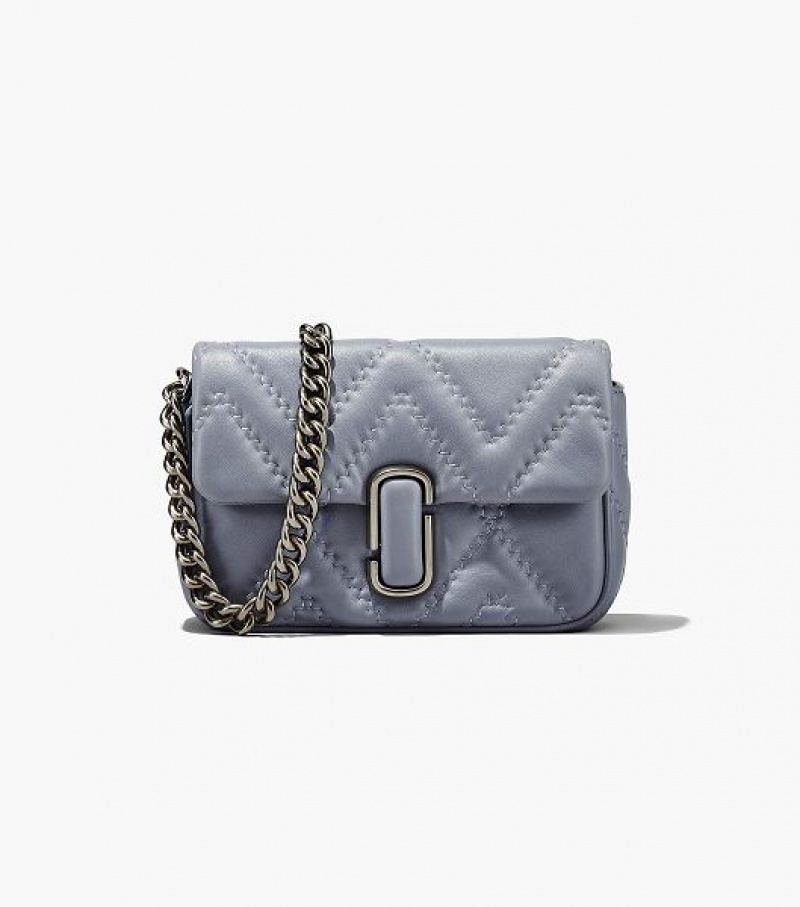 Grey Marc Jacobs The Quilted Leather J Marc Women\'s Shoulder Bags | 50267IDWB