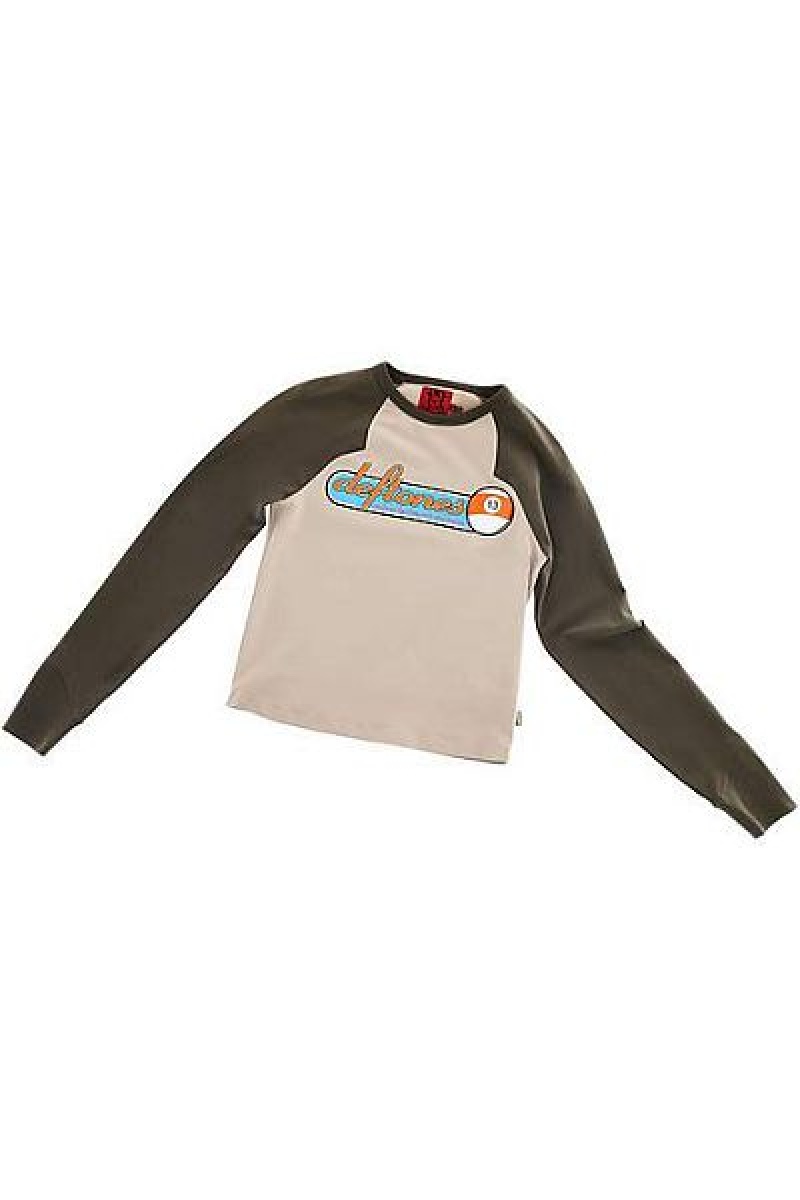 Grey / Brown Marc Jacobs Billiard Ball Raglan Heaven T Shirts | 06132XHDL