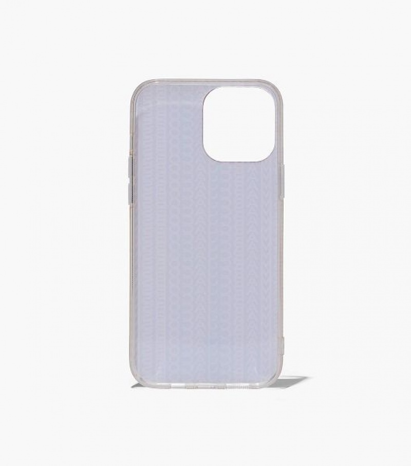 Grey / Brown / Pink Marc Jacobs The Monogram iPhone 14 Pro Women's Phone Case | 02876JDBG