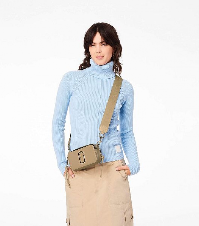 Khaki Marc Jacobs The Snapshot DTM Women's Crossbody Bags | 40152SEGJ