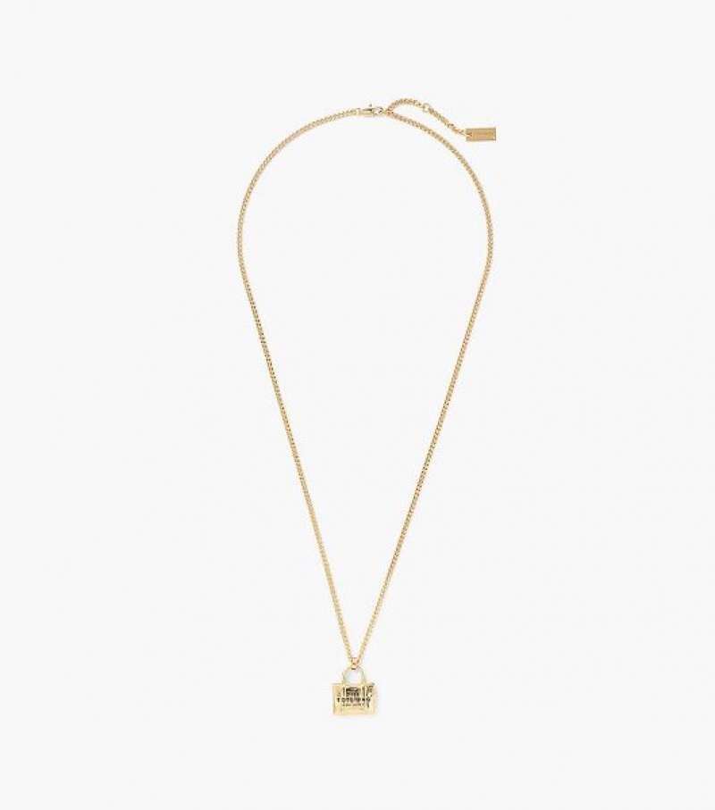 Light Gold Marc Jacobs The Tote Bag Women's Necklaces | 96824DKEZ