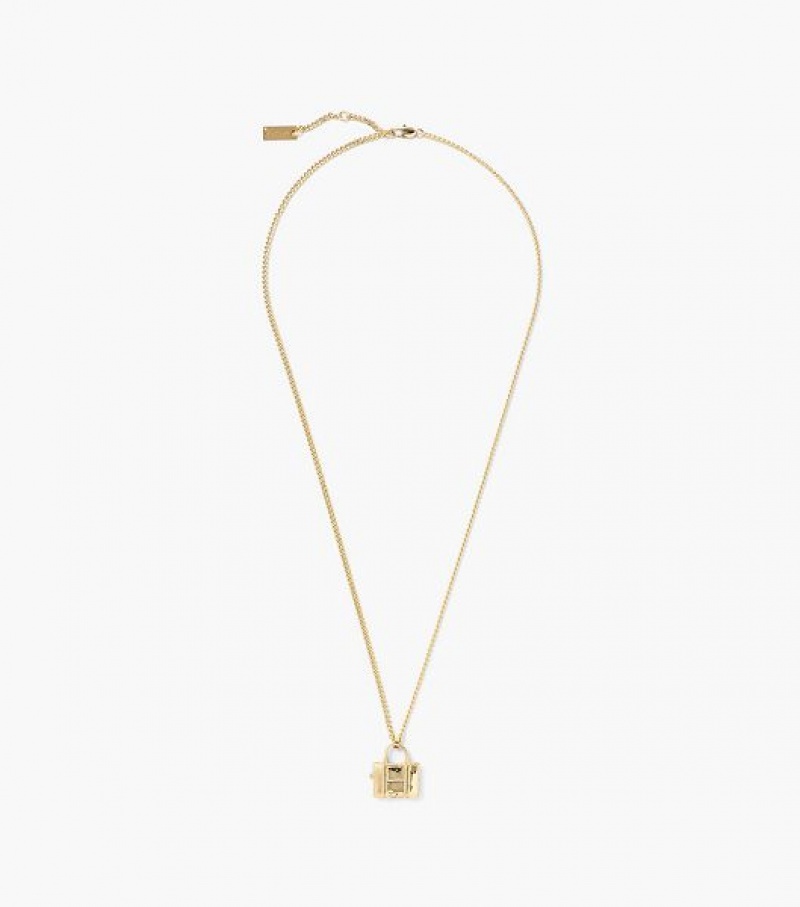 Light Gold Marc Jacobs The Tote Bag Women's Necklaces | 96824DKEZ