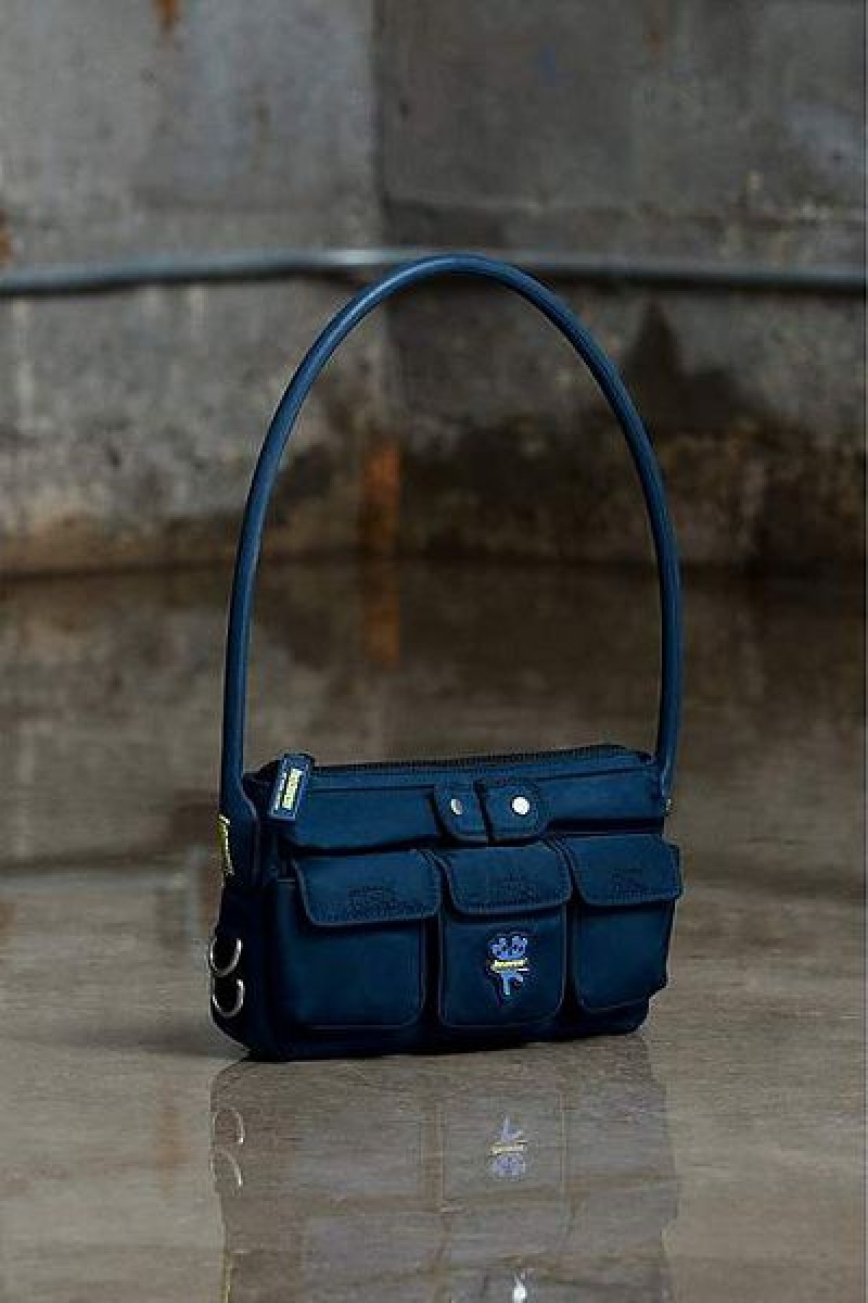 Navy Marc Jacobs Cargo Heaven Shoulder Bags | 69024DPRS