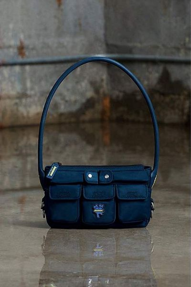 Navy Marc Jacobs Cargo Heaven Shoulder Bags | 69024DPRS