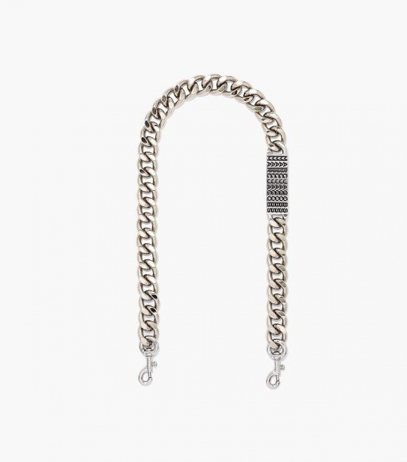 Nickel Marc Jacobs The Barcode Chain Shoulder Women\'s Strap | 31968COWU