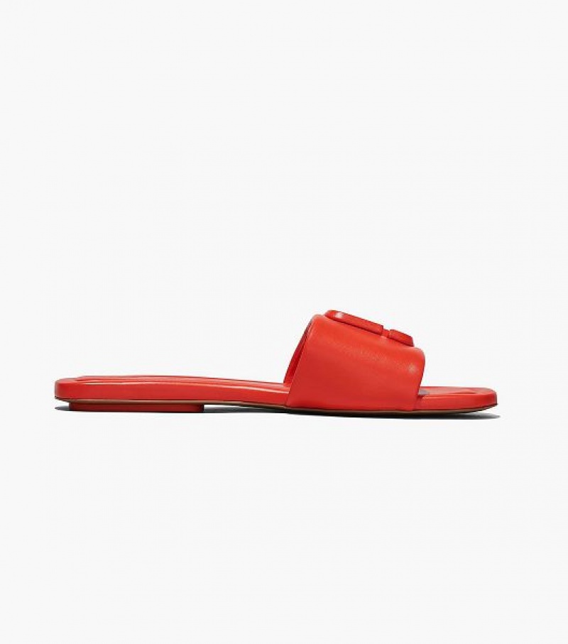 Orange Marc Jacobs The J Marc Leather Women's Sandals | 40325HVCX