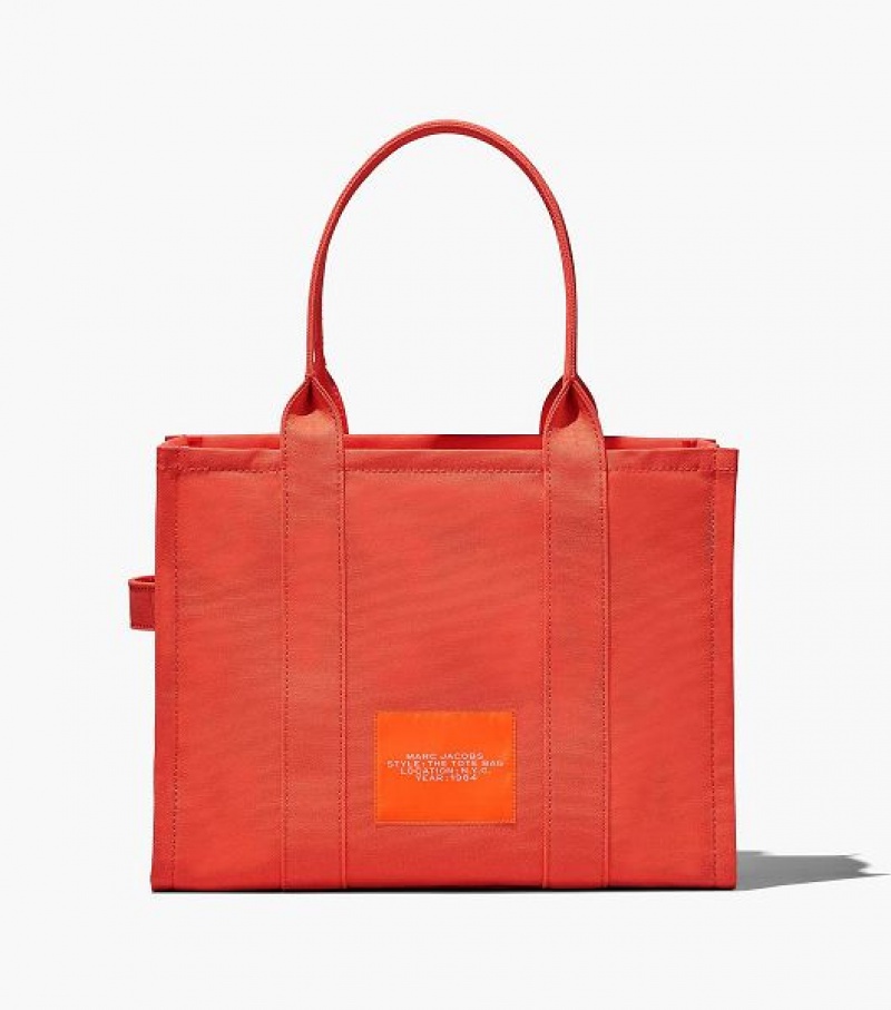 Orange Marc Jacobs The Large Women's Tote Bags | 43769TLWU