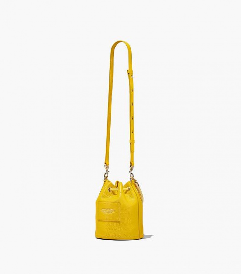 Orange Marc Jacobs The Leather Women's Bucket Bags | 18692JMXZ