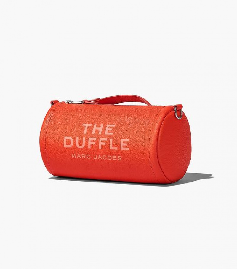 Orange Marc Jacobs The Leather Women's Duffle Bags | 51042YJHV