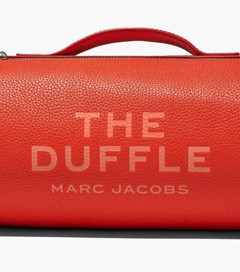 Orange Marc Jacobs The Leather Women's Duffle Bags | 51042YJHV