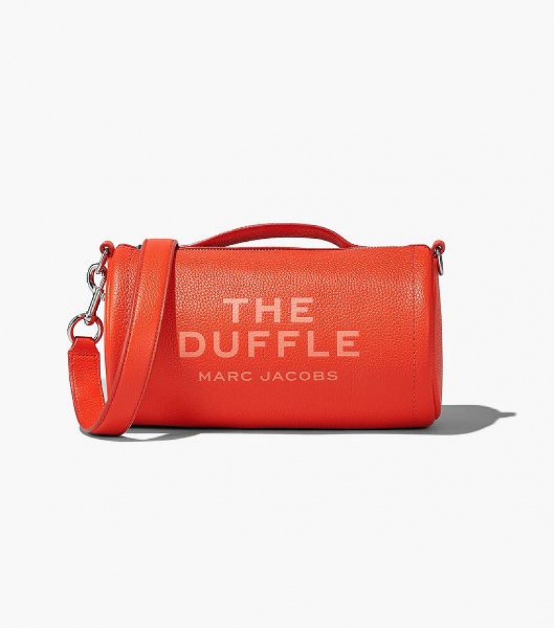 Orange Marc Jacobs The Leather Women\'s Duffle Bags | 51042YJHV