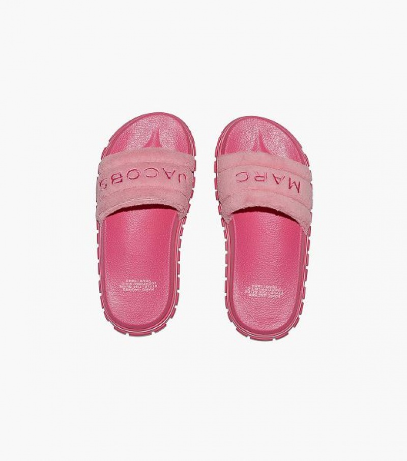 Pink Marc Jacobs The Terry Women's Slides | 89750KBXI