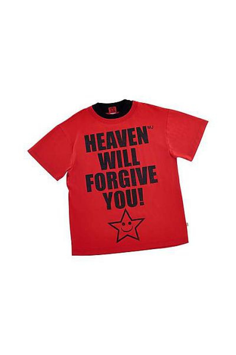 Red Marc Jacobs Heaven Will Forgive You Heaven T Shirts | 59702XRWE