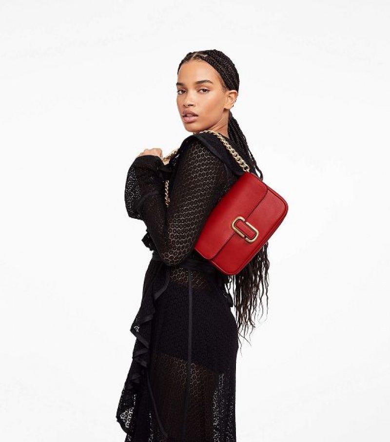 Red Marc Jacobs The J Marc Women's Shoulder Bags | 73014VWMU