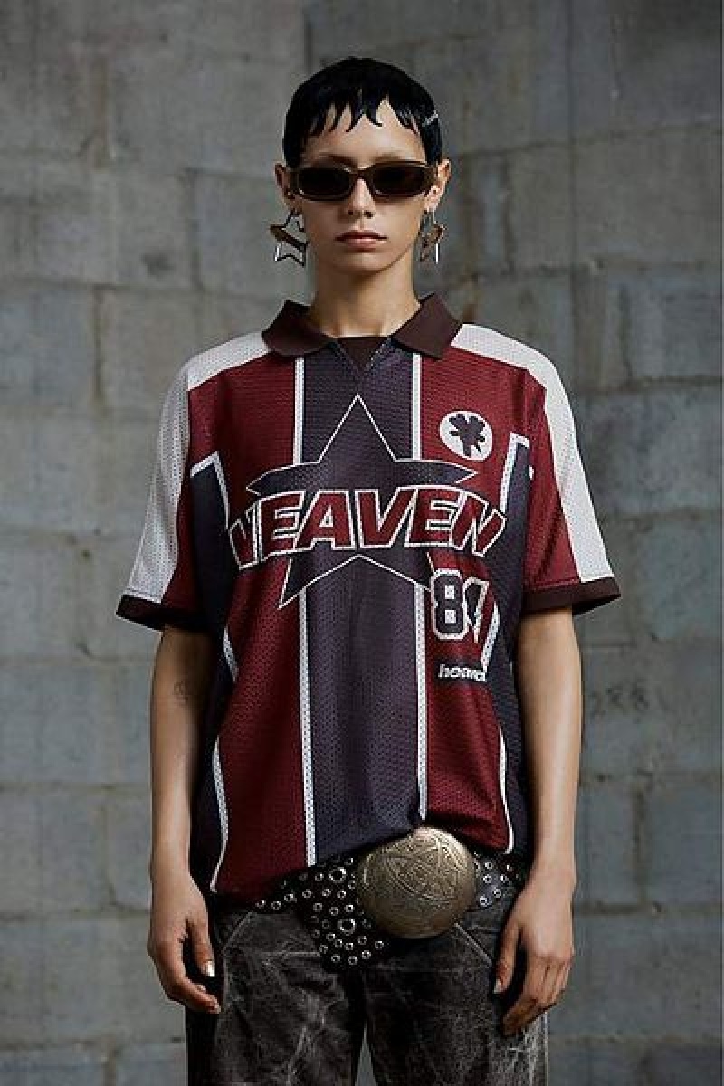 Red / Brown Marc Jacobs Football Heaven Jersey | 56249KUJH