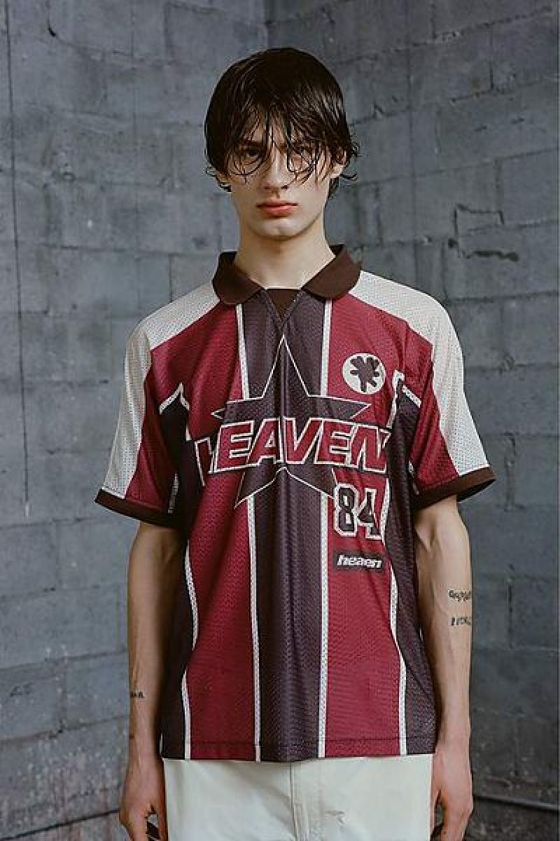 Red / Brown Marc Jacobs Football Heaven Jersey | 56249KUJH