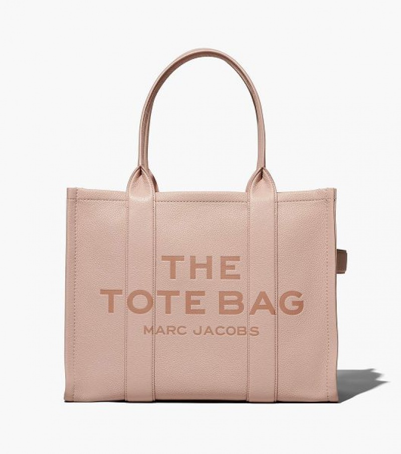 Rose Marc Jacobs The Leather Large Women\'s Tote Bags | 68531NJTK