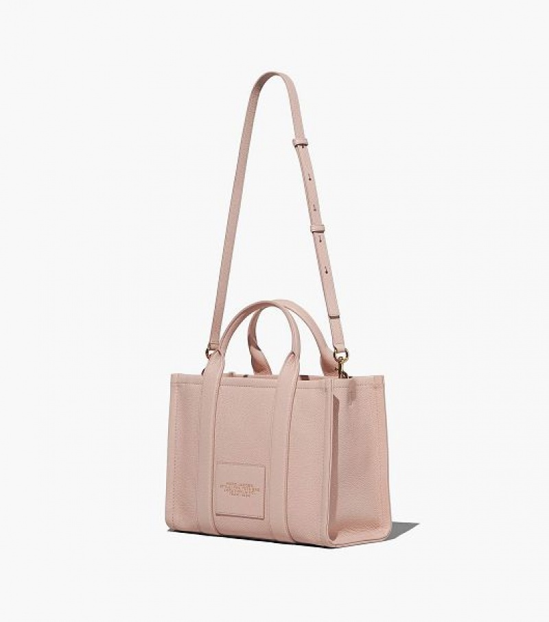 Rose Marc Jacobs The Leather Medium Women's Tote Bags | 72108EBXS