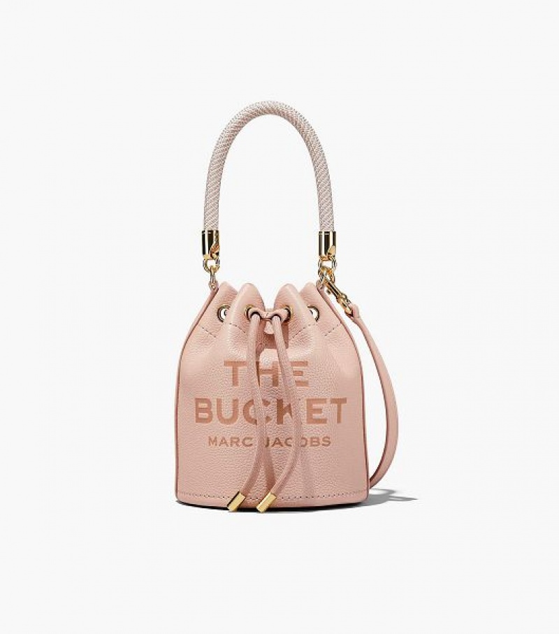 Rose Marc Jacobs The Leather Women\'s Bucket Bags | 86914ADTC